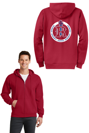 Rafer Johnson Jr High 2023-24 Spirit Wear On-Demand-Unisex Full-Zip Hooded Sweatshirt