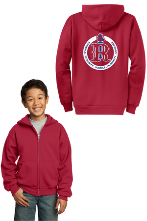 Rafer Johnson Jr High 2023-24 Spirit Wear On-Demand-Unisex Full-Zip Hooded Sweatshirt