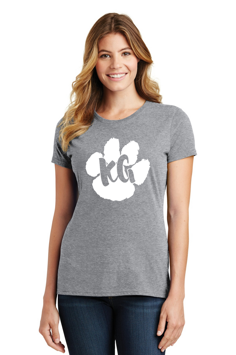 Kent Gardens Spirit Wear 2023-24 On-Demand-Port and Co Ladies Favorite Shirt Paw Logo