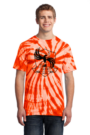 St. Andrews School of Math & Science HOUSE SHIRTS 2023-24 On-Demand-Unisex Tie-Dye Shirt CURIE HOUSE BLACK LOGO