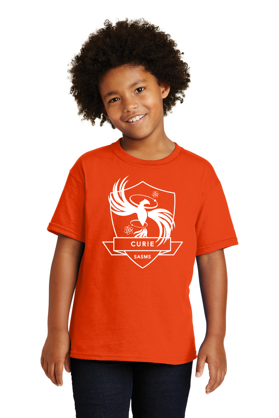 St. Andrews School of Math & Science HOUSE SHIRTS 2023-24 On-Demand-Unisex T-Shirt CURIE HOUSE WHITE LOGO