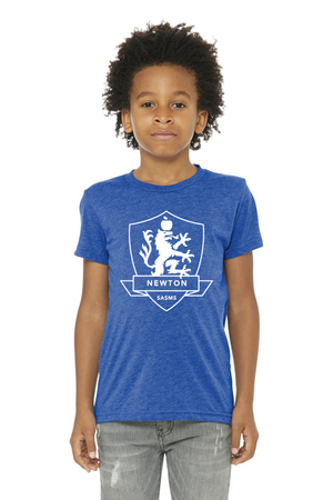 St. Andrews School of Math & Science HOUSE SHIRTS 2023-24 On-Demand-BELLA+CANVAS Triblend Short Sleeve Tee NEWTON HOUSE WHITE LOGO