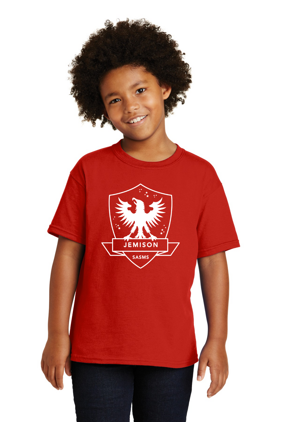 St. Andrews School of Math & Science HOUSE SHIRTS 2023-24 On-Demand-Unisex T-Shirt JEMISON HOUSE WHITE LOGO