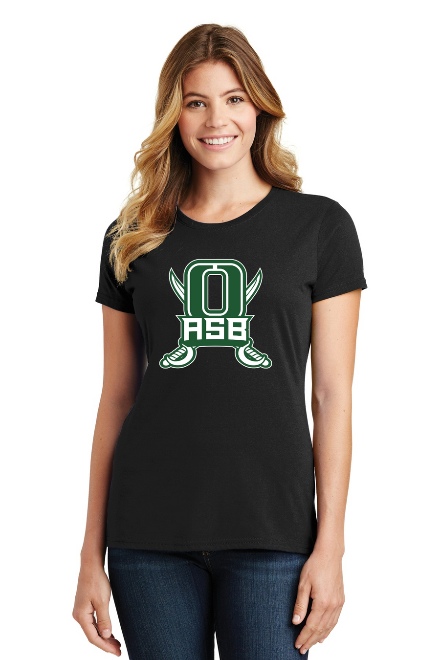 Oceanside HS ASB/PALS Spirit Wear 2023-24 On-Demand-Port and Co Ladies Favorite Shirt ASB Logo