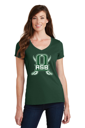 Oceanside HS ASB/PALS Spirit Wear 2023-24 On-Demand-Port and Co Ladies V-Neck ASB Logo