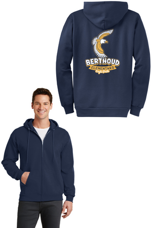 Berthoud Elementary Spirit Wear 2023-24 On-Demand-Unisex Full-Zip Hooded Sweatshirt
