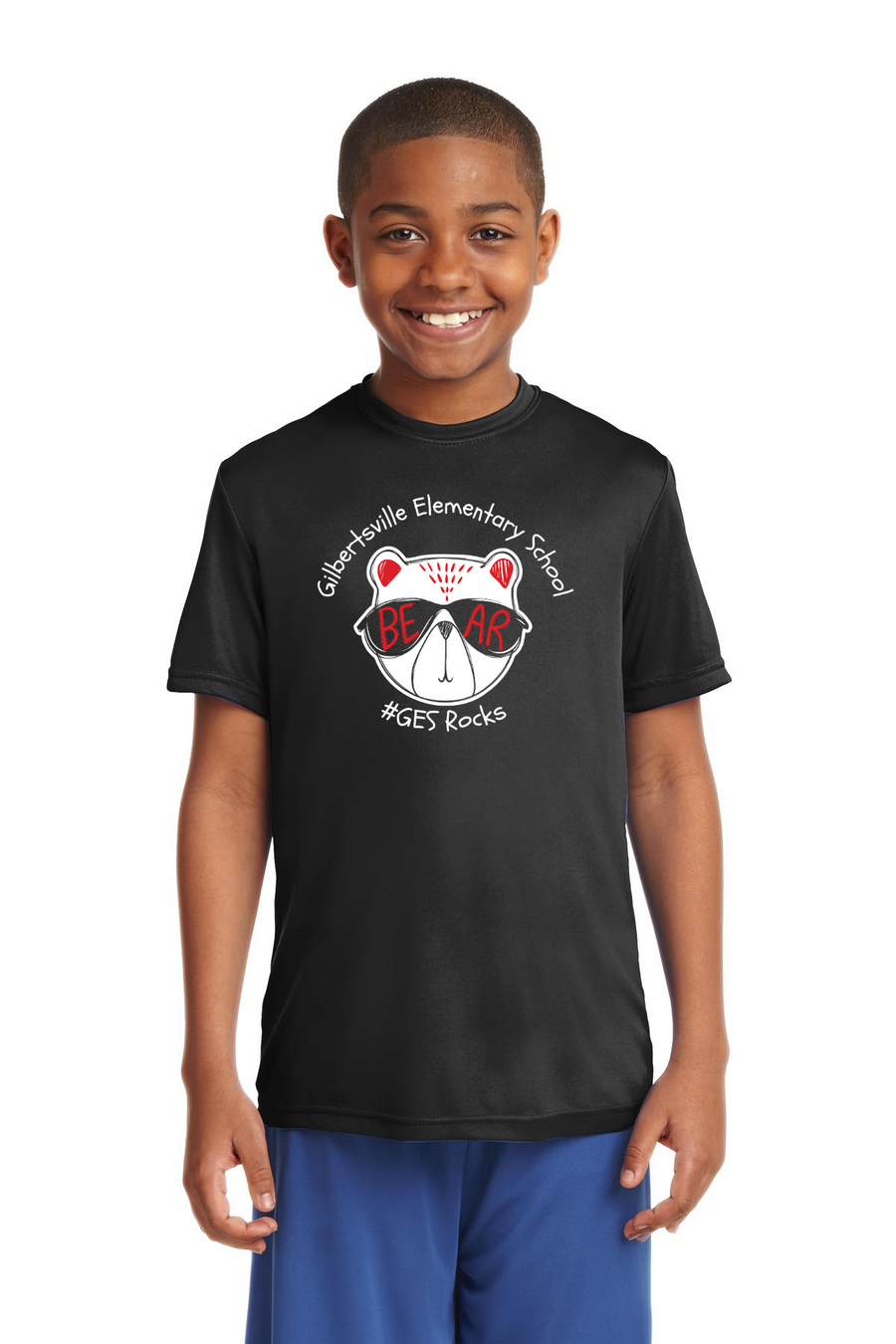 GES Bears Spirit Wear 2023-24 On-Demand-Unisex Dryfit Shirt #GES Rocks Logo