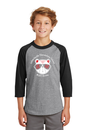 GES Bears Spirit Wear 2023-24 On-Demand-Unisex Baseball Tee #GES Rocks Logo