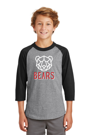 GES Bears Spirit Wear 2023-24 On-Demand-Unisex Baseball Tee BEARS Logo