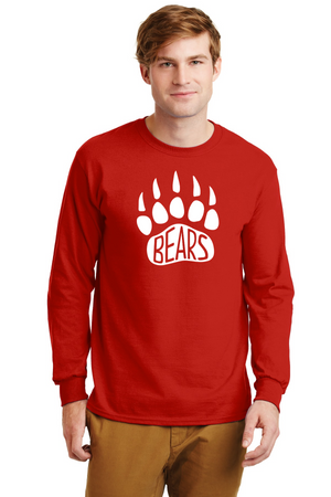 GES Bears Spirit Wear 2023-24 On-Demand-Unisex Long Sleeve Shirt Paw Logo