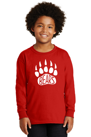 GES Bears Spirit Wear 2023-24 On-Demand-Unisex Long Sleeve Shirt Paw Logo