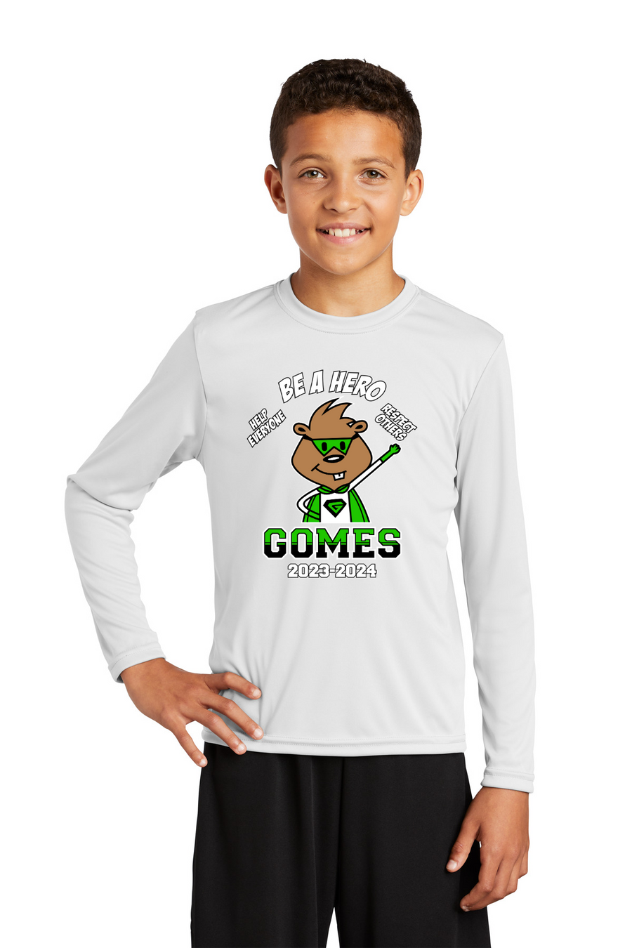 Gomes Elementary Spirit Wear 2023-24 On-Demand-Youth Dry-fit Long Sleeve Tee