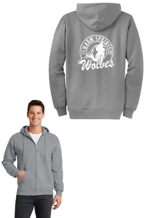 Warm Springs Elementary Spirit Wear 2023-24 On-Demand-Adult Unisex Full-Zip Hooded Sweatshirt