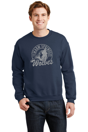 Warm Springs Elementary Spirit Wear 2023-24 On-Demand-Adult Unisex Crewneck Port & Company Essential Fleece Sweatshirt