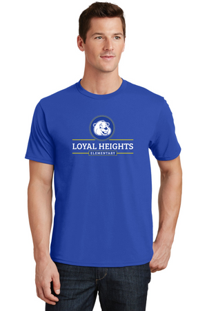 Loyal Heights Elementary Spirit Wear 2023-24 On-Demand-Premium Soft Unisex T-Shirt Center Chest Logo