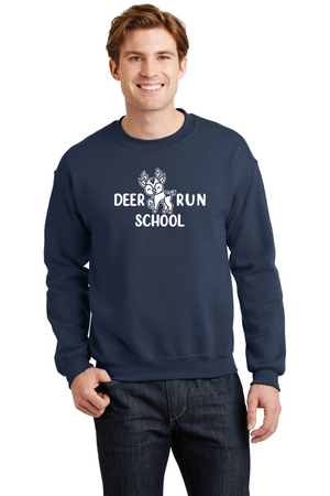 Deer Run Elementary Spirit Wear 2023-24 On-Demand-Unisex Crewneck Sweatshirt White Logo