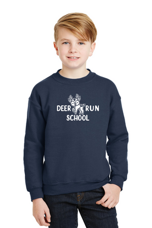 Deer Run Elementary Spirit Wear 2023-24 On-Demand-Unisex Crewneck Sweatshirt White Logo