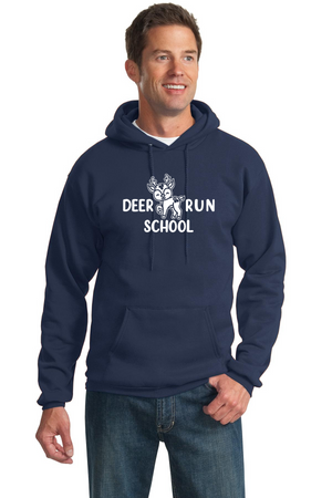 Deer Run Elementary Spirit Wear 2023-24 On-Demand-Unisex Hoodie White Logo