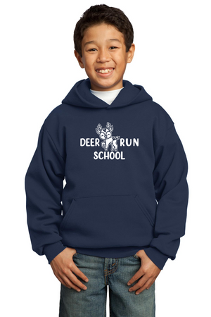 Deer Run Elementary Spirit Wear 2023-24 On-Demand-Unisex Hoodie White Logo