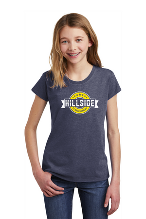 Hillside Elementary Spirit Wear 2023-24 On-Demand-Youth District Girls Tee Typographic Logo