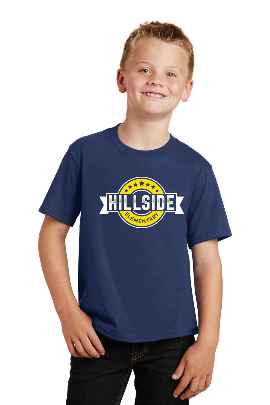 Hillside Elementary Spirit Wear 2023-24 On-Demand-Premium Soft Unisex T-Shirt Typographic Logo