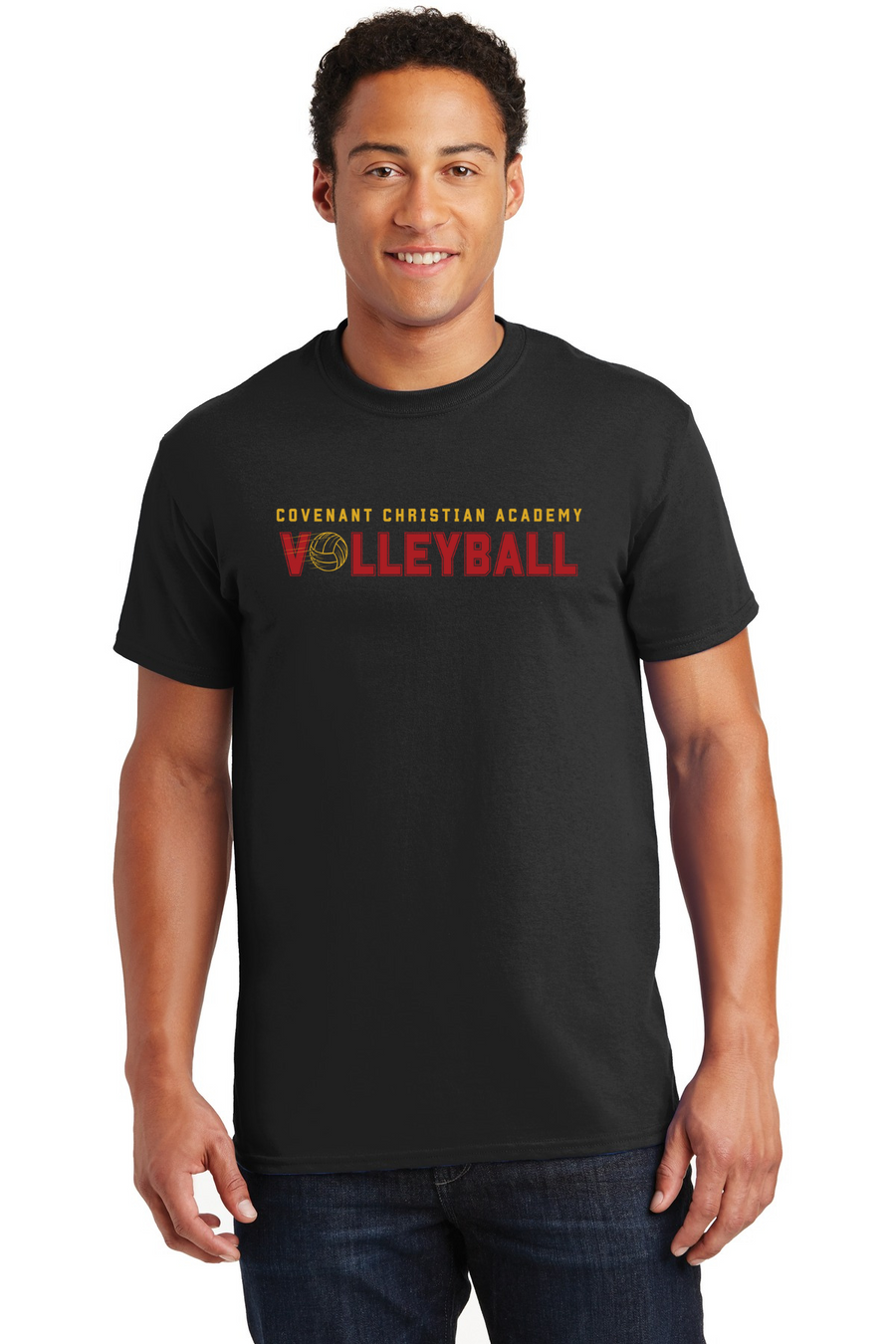 Covenant Christian Academy Spirit Wear 2023-24 On-Demand-Adult Unisex T-Shirt Volleyball