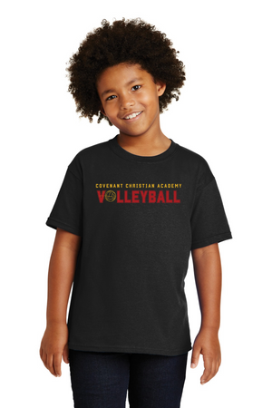 Covenant Christian Academy Spirit Wear 2023-24 On-Demand-Youth Unisex T-Shirt  Volleyball
