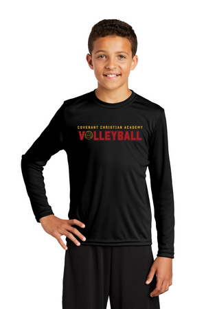 Covenant Christian Academy Spirit Wear 2023-24 On-Demand-Youth Unisex Dri-Fit Long Sleeve Tee Volleyball