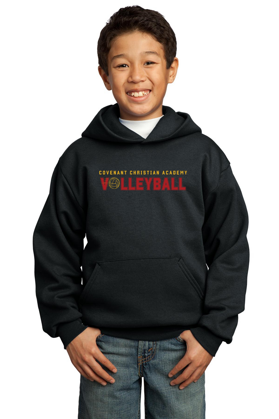 Covenant Christian Academy Spirit Wear 2023-24 On-Demand-Youth Unisex Port & Company Hoodie Volleyball