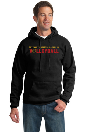 Covenant Christian Academy Spirit Wear 2023-24 On-Demand-Adult Unisex Port & Company Hoodie Volleyball