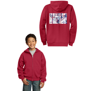 Literary Mag Club (Liberty Traditional) Spirit Wear 2023-24 On-Demand-Youth Unisex Full-Zip Hooded Sweatshirt