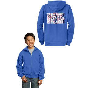 Literary Mag Club (Liberty Traditional) Spirit Wear 2023-24 On-Demand-Youth Unisex Full-Zip Hooded Sweatshirt