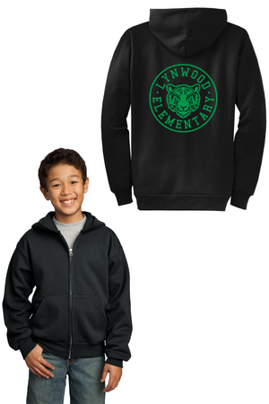 Lynwood Elementary Spirit Wear 2023-24 On-Demand-Unisex Full-Zip Hooded Sweatshirt