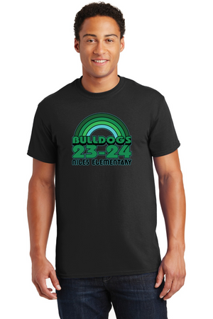 Niles Elementary Spirit Wear 2023-24 On-Demand-Adult Unisex T-Shirt Rainbow Logo