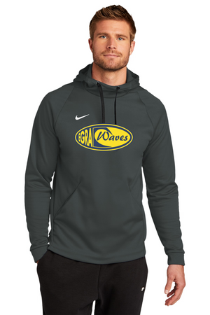 EGRA Waves Gear-Adult Unisex Nike Therma-FIT Pullover Fleece Hoodie Center Chest Logo