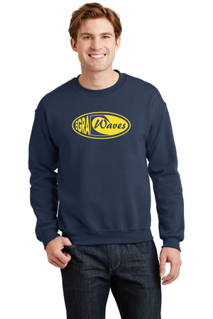 EGRA Waves Gear-Unisex Crewneck Sweatshirt Center Chest Logo