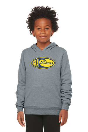 EGRA Waves Gear-BELLA+CANVAS Premium Fleece Hoodie Center Chest Logo