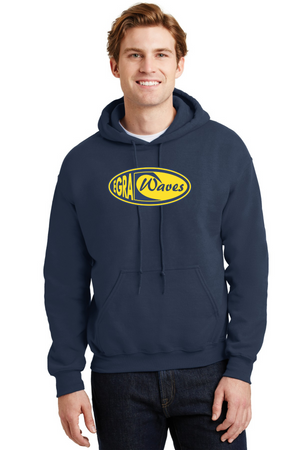 EGRA Waves Gear-Unisex Hoodie Center Chest Logo