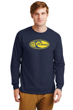 EGRA Waves Gear-Unisex Long Sleeve Shirt Center Chest Logo