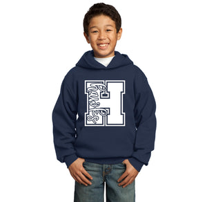 Harmony School Spirit Wear 2023-24 On-Demand-Youth Unisex Port & Company Hoodie H Logo