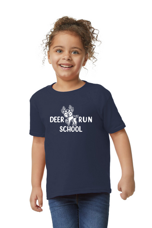 Deer Run Elementary Spirit Wear 2023-24 On-Demand-Toddler Unisex T-Shirt White Logo
