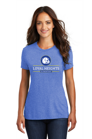 Loyal Heights Elementary Spirit Wear 2023-24 On-Demand-District Women Perfect Tri Tee Center Chest Logo