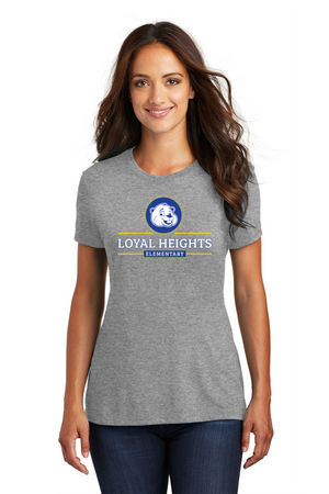Loyal Heights Elementary Spirit Wear 2023-24 On-Demand-District Women Perfect Tri Tee Center Chest Logo