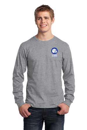 Loyal Heights Elementary Spirit Wear 2023-24 On-Demand-Adult Unisex Port & Company Long Sleeve Shirt Left Chest Logo