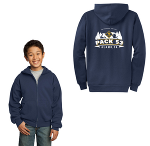 Pack 53 2023 On-Demand-Youth Unisex Full-Zip Hooded Sweatshirt