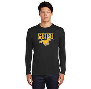 Sligo Middle School 2023-24 Spirit Wear-Adult Unisex Dri-Fit Long Sleeve Tee Stallion Logo