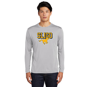 Sligo Middle School 2023-24 Spirit Wear-Adult Unisex Dri-Fit Long Sleeve Tee Stallion Logo