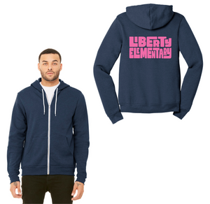 Liberty Elementary Staff Design 2023-24 On-Demand-Adult Unisex Premium Sponge Fleece Full-Zip Hoodie