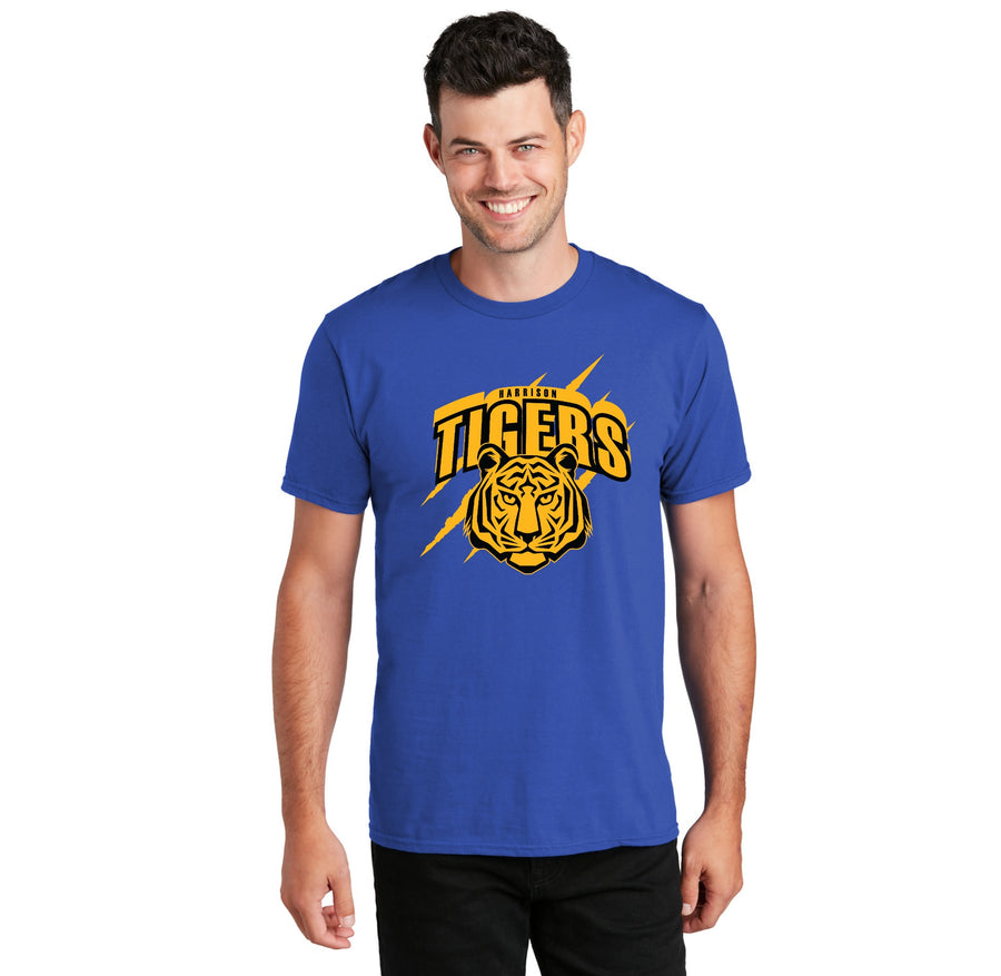 Harrison Elementary Spirit Wear 2023-24 On-Demand-Adult Unisex Fan Favorite Premium Tee Yellow Tiger Logo