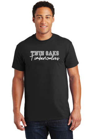 Twin Oaks Spirit Wear 2023-24 On-Demand Store-Unisex T-Shirt Typographic Logo